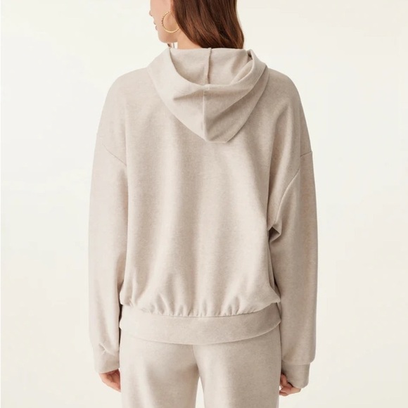 OGL CashSoft Cozy Towel-Knit Kangaroo Hoodie XS - Picture 3 of 3